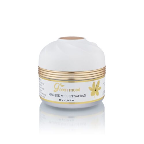C1-2-scaled-1.jpg Green Mood Honey and Saffron Mask – Moroccan-inspired radiance face mask with honey and saffron for glowing skin. Masque Miel et Safran Green Mood – masque visage d’inspiration marocaine pour nourrir la peau et raviver l’éclat du teint.