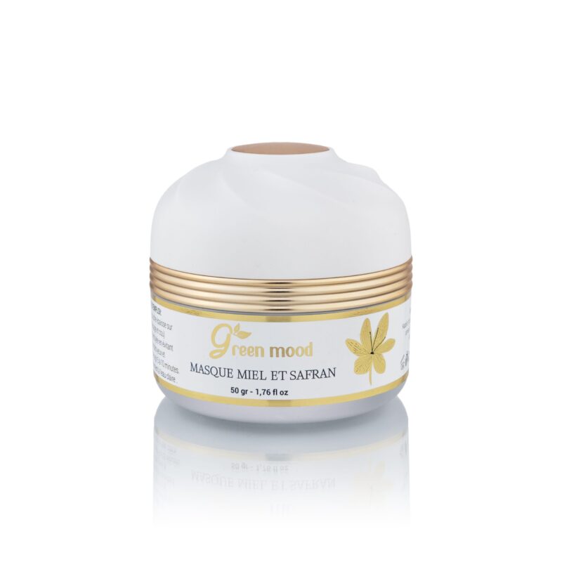 C1-2-scaled-1.jpg Green Mood Honey and Saffron Mask – Moroccan-inspired radiance face mask with honey and saffron for glowing skin. Masque Miel et Safran Green Mood – masque visage d’inspiration marocaine pour nourrir la peau et raviver l’éclat du teint.
