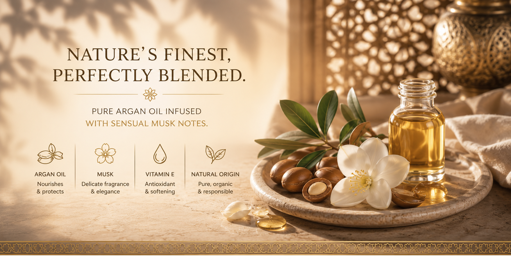 argan oil with musk by green mood - aragn oil infused with pure musk
