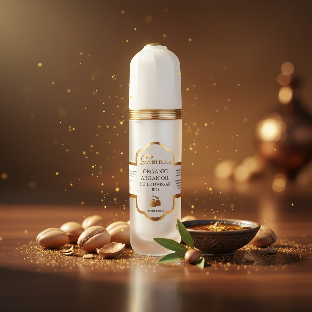 Green Mood pure organic argan oil 100ml for post-hammam nourishment