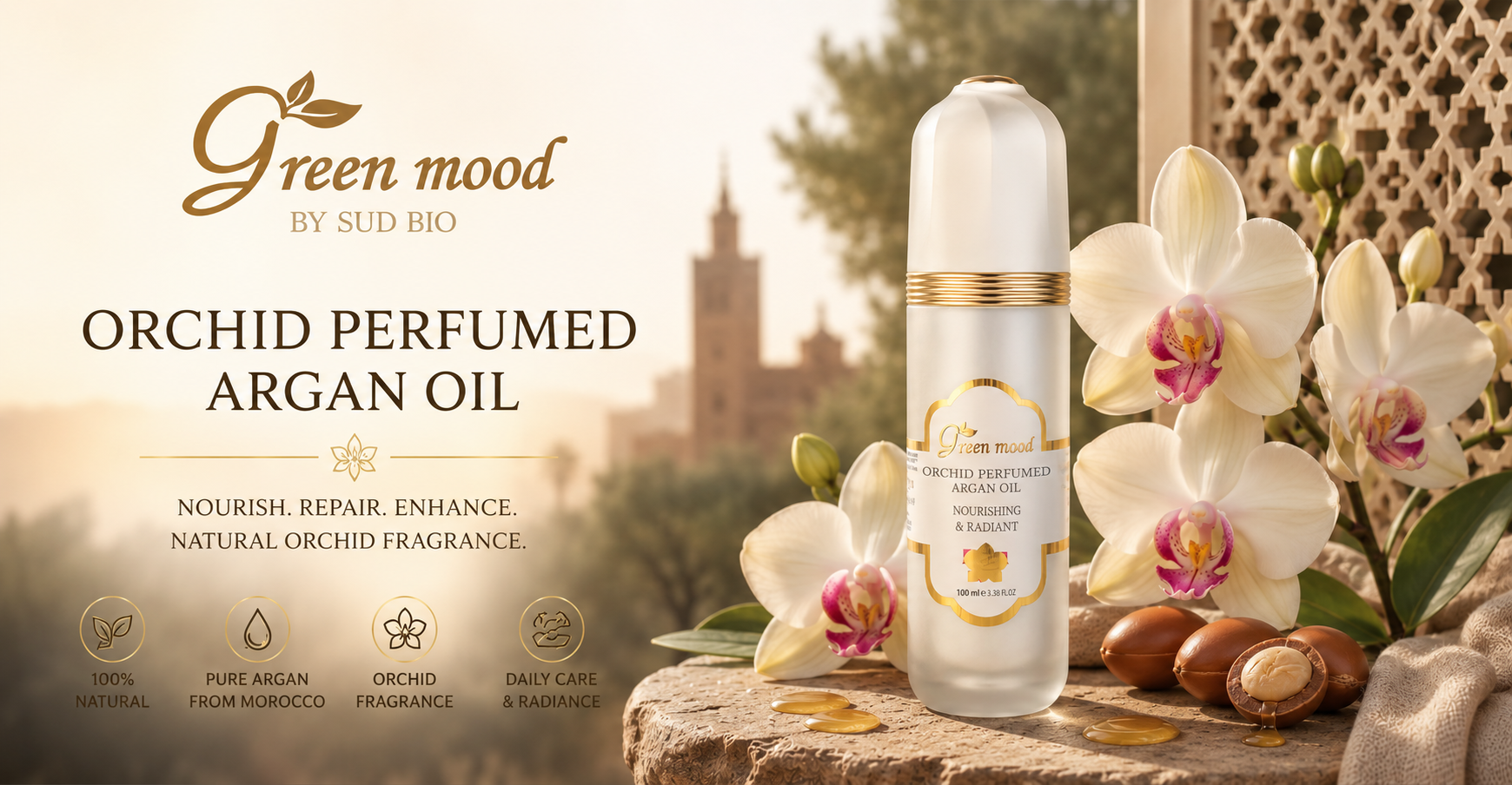 argan oil with orchid - pure scented argan oil from morocco