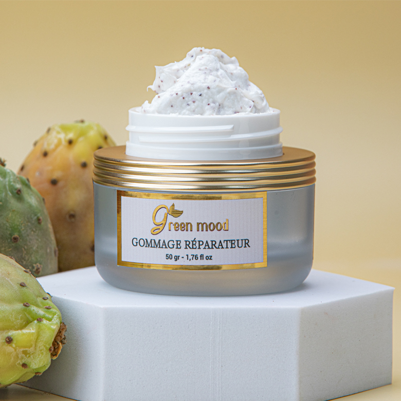 Prickly Pear Face Scrub Green Mood