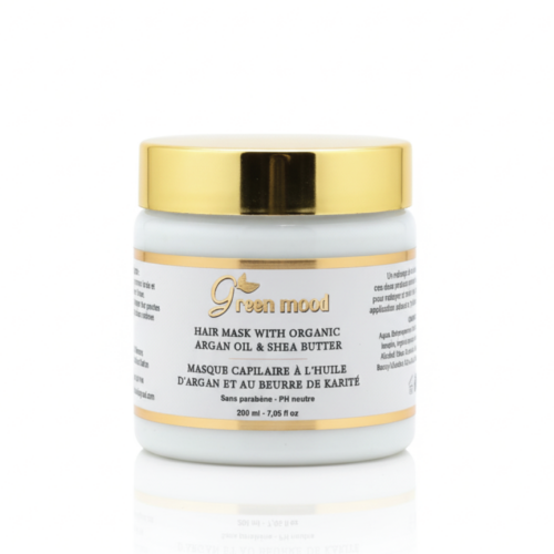 hair-mask-1.png Masque Capillaire Huile d’Argan Green Mood – soin nourrissant marocain pour cheveux secs et abîmés.