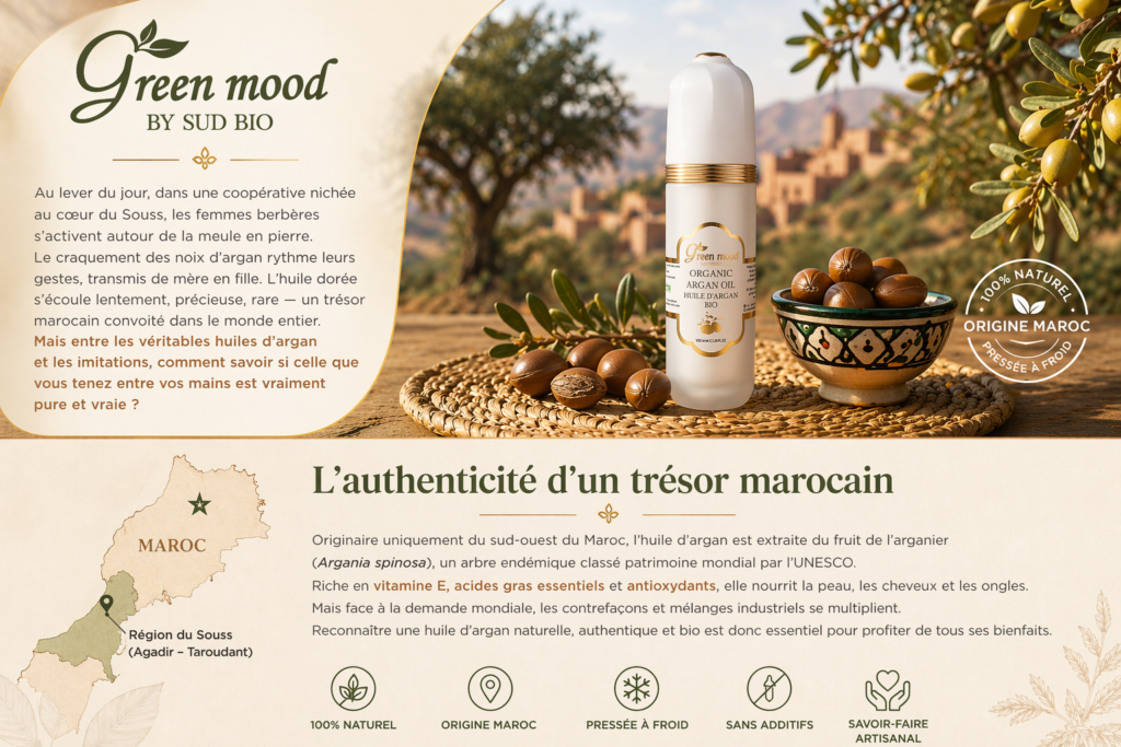 Reconnaitre huile argan pure authentique - huile argan maroc pure