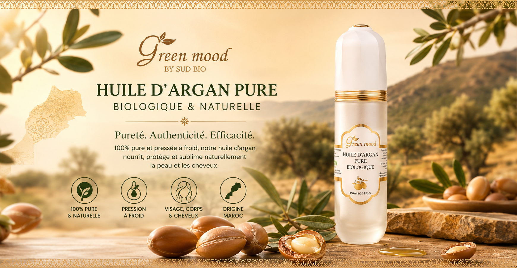 Huile Argan Pure de Green Mood