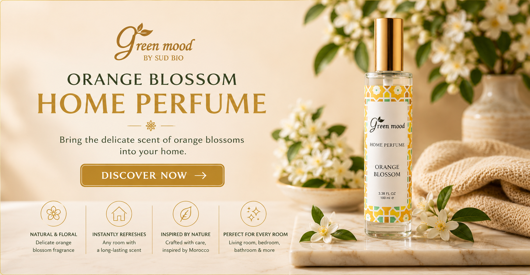 orange blossom-home fragrance and perfume - green-mood