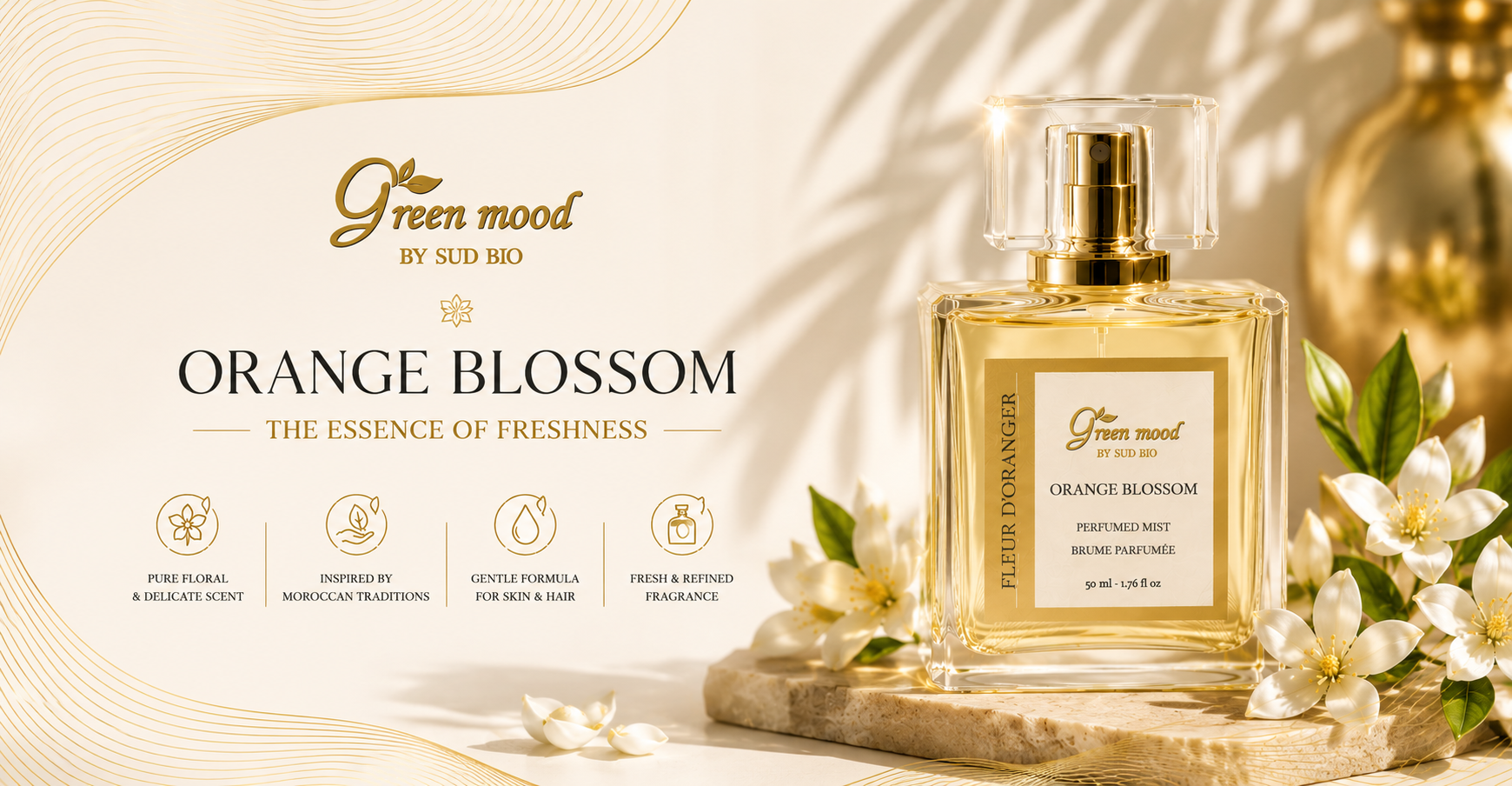 Orange blossom perfume by Green Mood - buy natural elegance 100%
