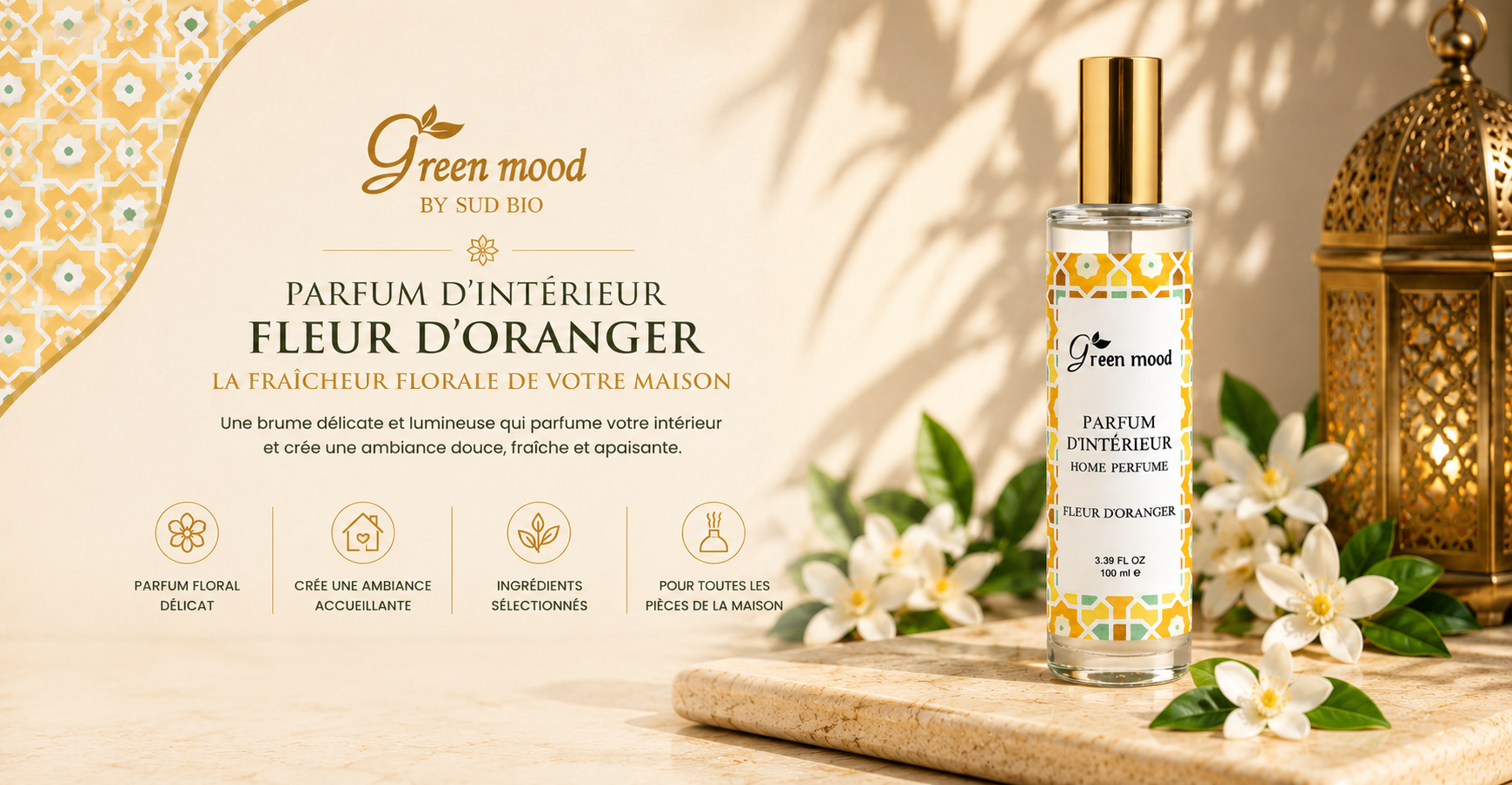 Parfum Interieur Maison à la Fleur d'Oranger - Green Mood