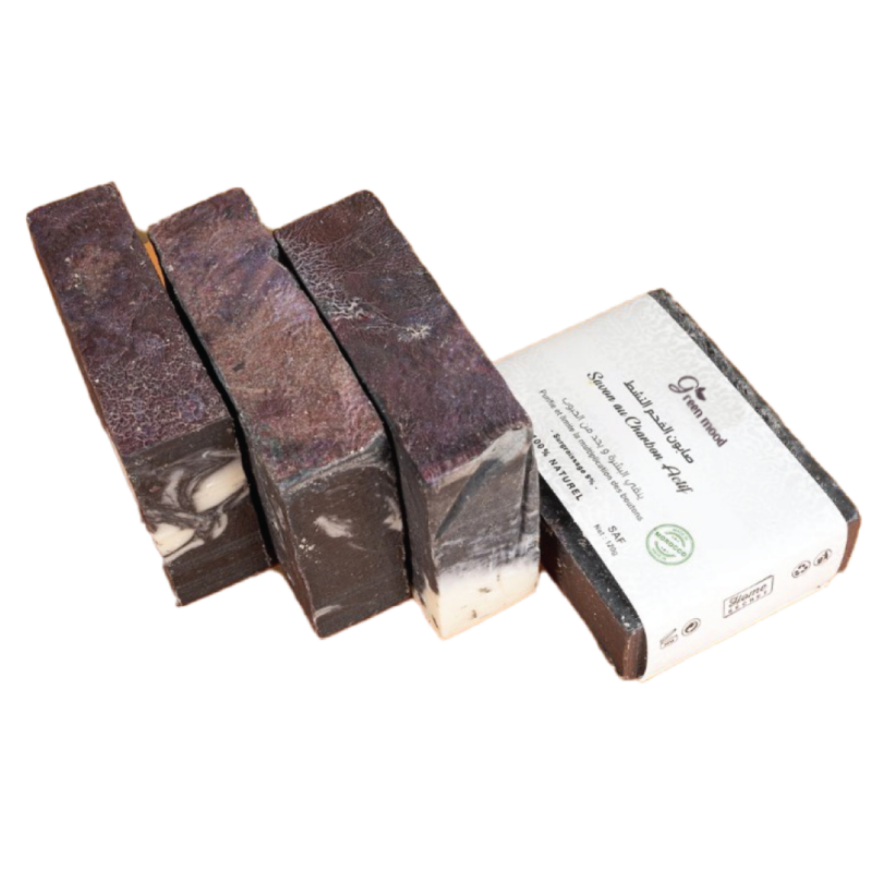 savon-au-charbon-2.png Savon au Charbon Actif Green Mood - Green Mood Activated Charcoal Soap