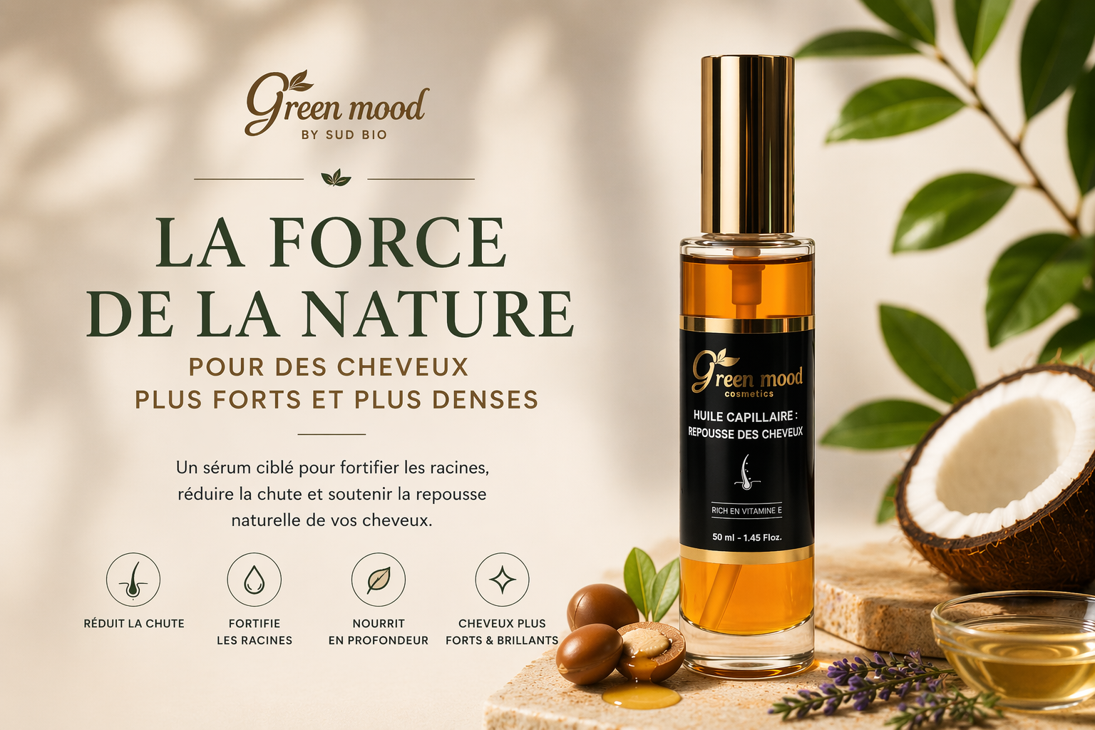 Serum Anti-chute cheveux naturel - green mood