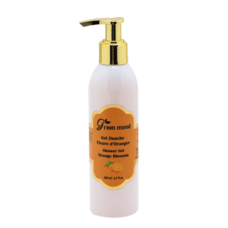 shower-gel-fo.png Green Mood Argan & Orange Blossom Shower Gel – hydrating gentle cleanser with argan oil and orange blossom for smooth, refreshed skin. - Argan et Fleur d'Oranger Gel Douche