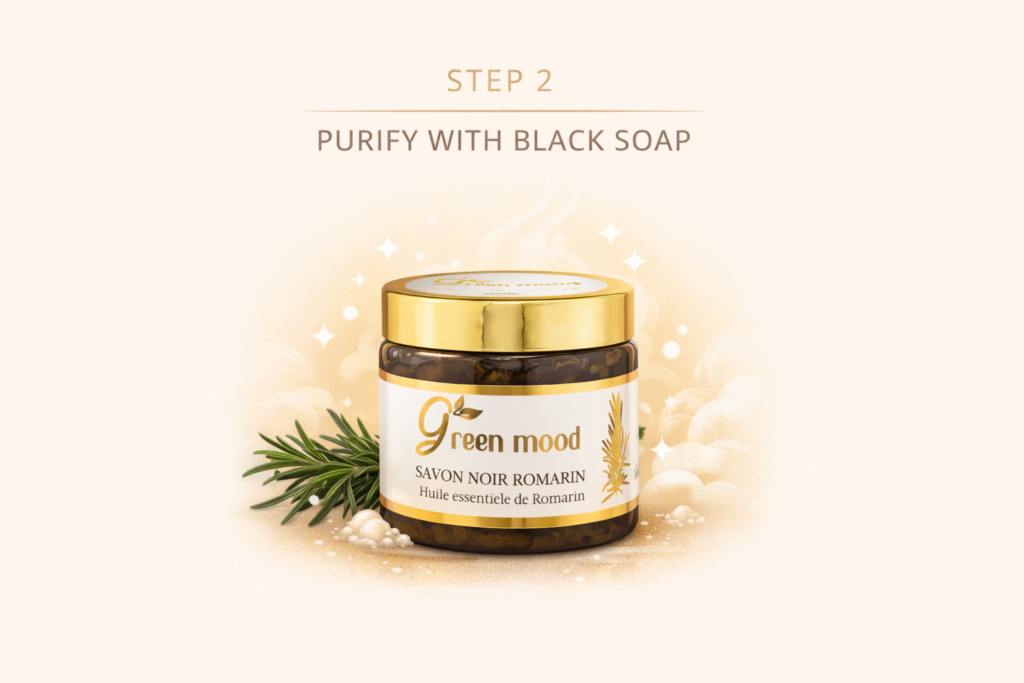 Step two - Moroccan Hammam Ritual - Traditional Black Soap