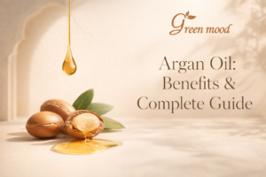 argan oil benefits guide with pure Moroccan argan oil by Green Mood