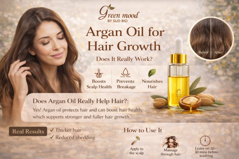 argan oil for hair growth - green mood guide