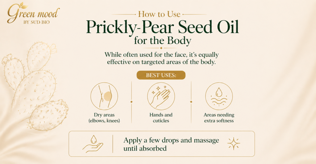 how to use prickly pear seed oil for face application Green Mood